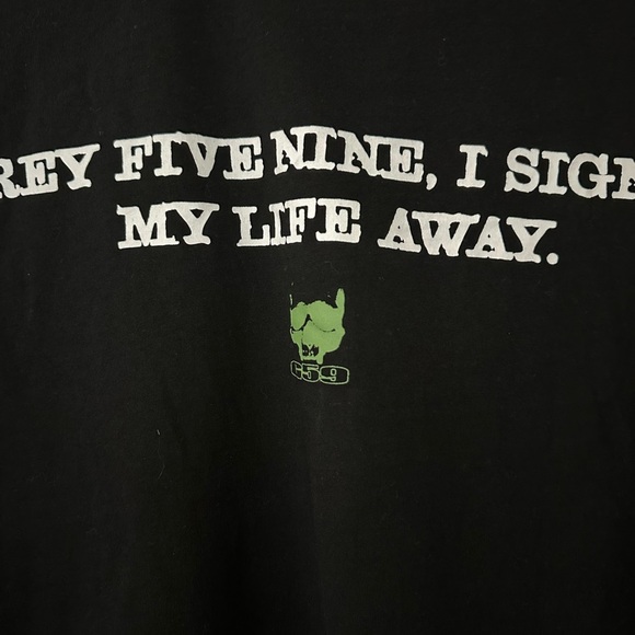 G59 Records Unisex Adult's Short-Sleeved Jewel Case Tee MP7 Black M NWOT, Rare - Picture 12 of 12